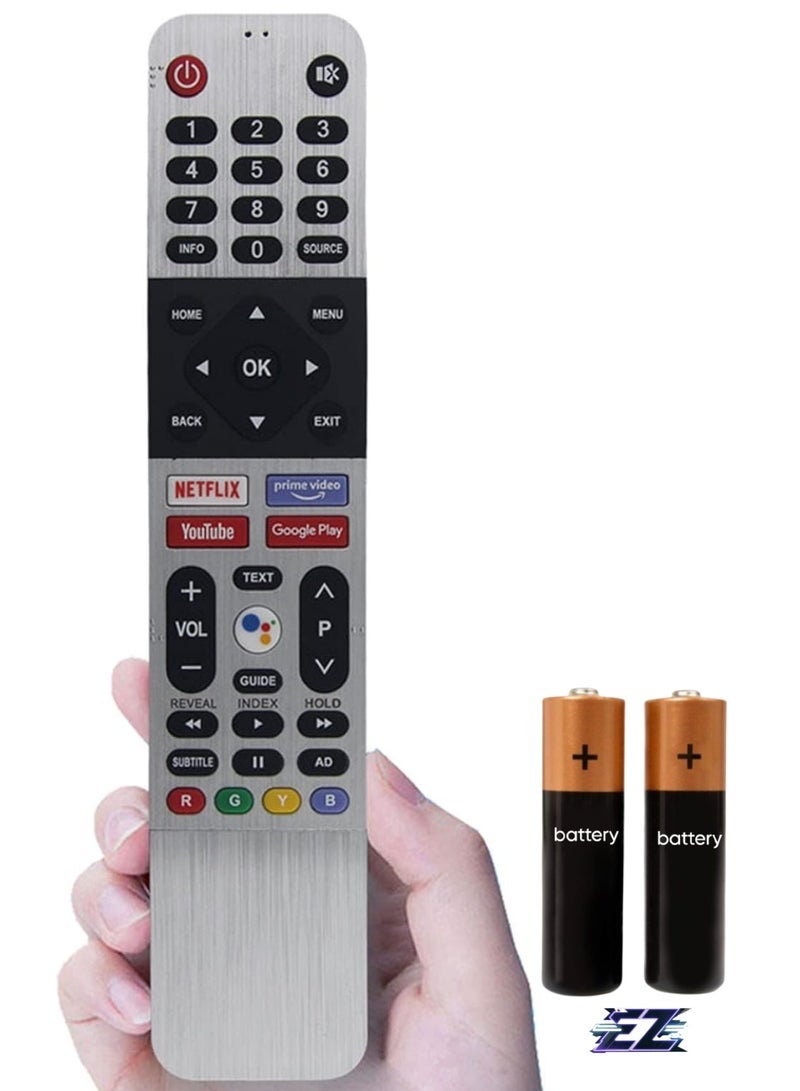 PopZa New TV Remote Control Compatible for Skyworth Smart LED TV Voiceless Remote Control 539C-268935-W000 539C-268920-W010 for TB500 Smart TV  with battery - Image 1