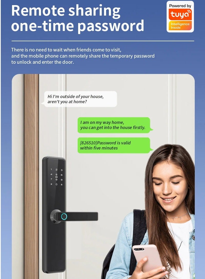 Smart Digital Door Lock – Remote Control, Fingerprint & Passcode
