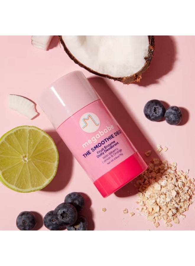 ميجا بابي مزيل عرق يومي صغير الحجم برائحة إنزيمات الفاكهة من ميجابيب ذا سموثي ديو، 28 جم - Image 2