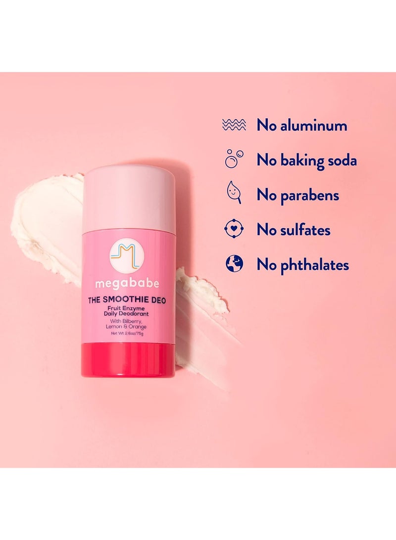 ميجا بابي مزيل عرق يومي صغير الحجم برائحة إنزيمات الفاكهة من ميجابيب ذا سموثي ديو، 28 جم - Image 3