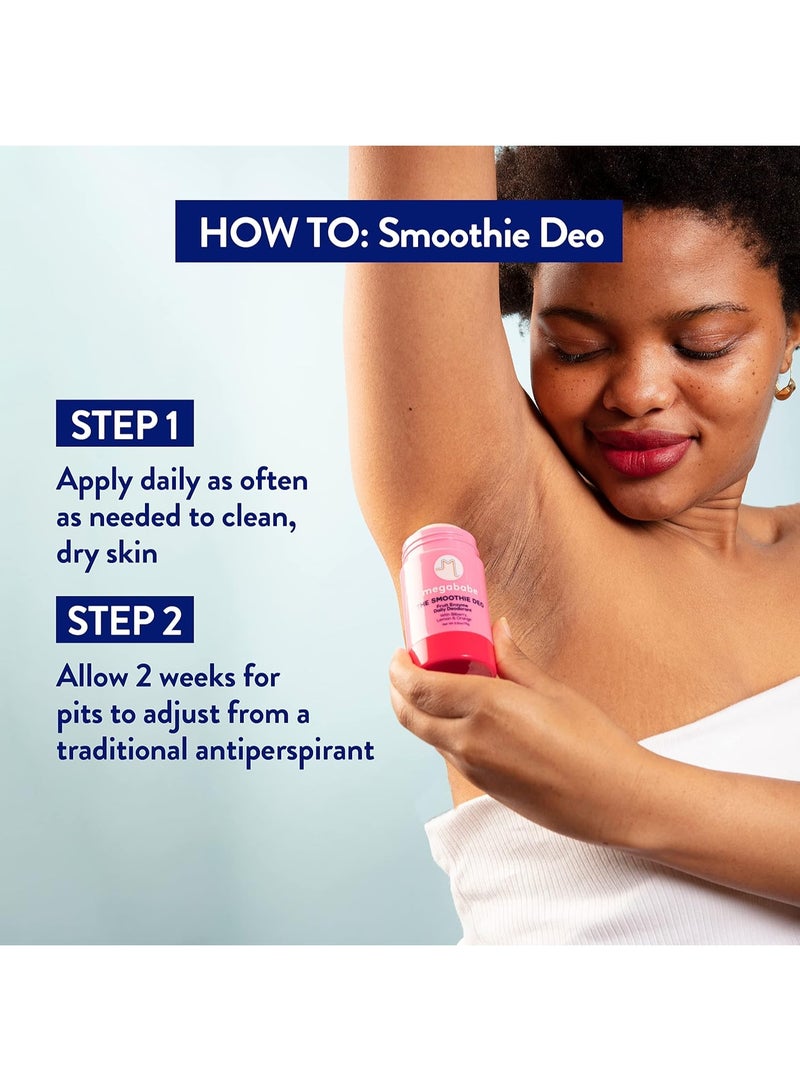 ميجا بابي مزيل عرق يومي صغير الحجم برائحة إنزيمات الفاكهة من ميجابيب ذا سموثي ديو، 28 جم - Image 4