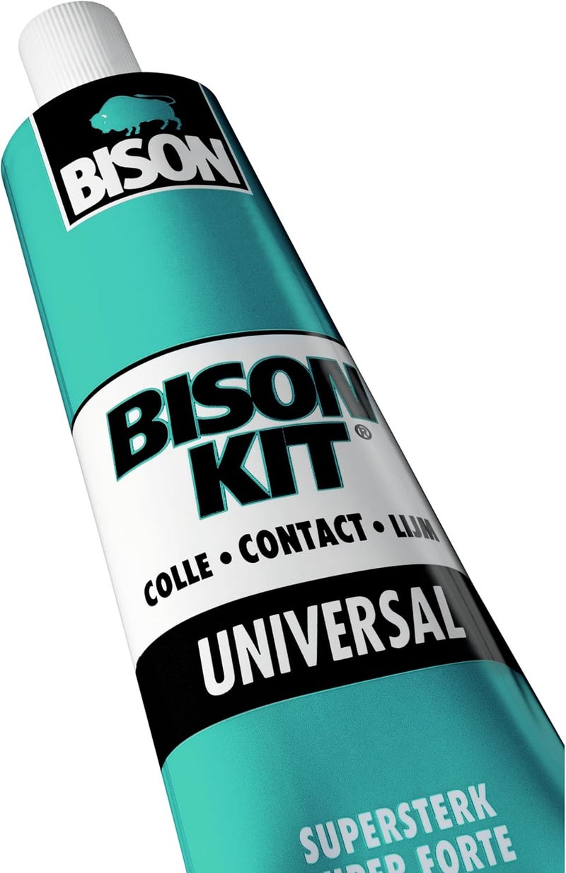 Bison Kit Contact Adhesive 140 Ml, The Famous, Super Strong, Universal & Heavy Duty Liquid Glue, Bonds Easy, Instantly And Permanently Flexible, , Made In Holland, Heat Resistant - Image 3