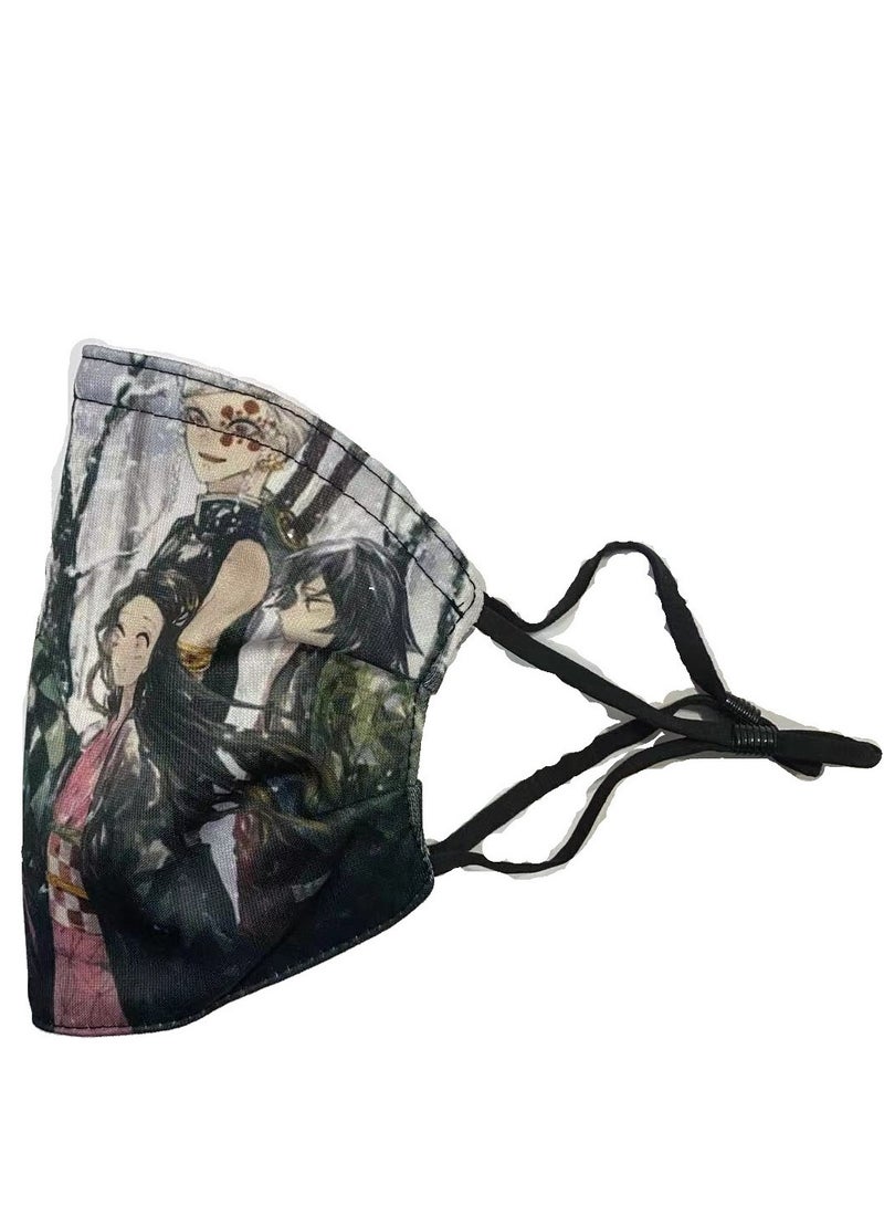 Jueqian Cartoon Pattern Adult Mask Can Put Filter Pm2.5 - Image 2