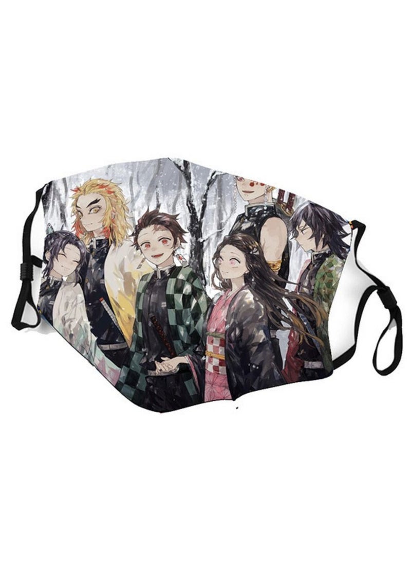 Jueqian - Cartoon Pattern Adult Mask Can Put Filter Pm2.5 - Image 1