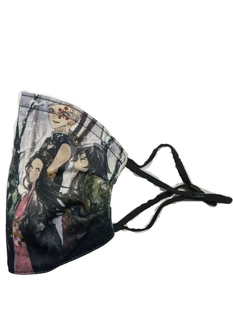 Jueqian - Cartoon Pattern Adult Mask Can Put Filter Pm2.5 - Image 1