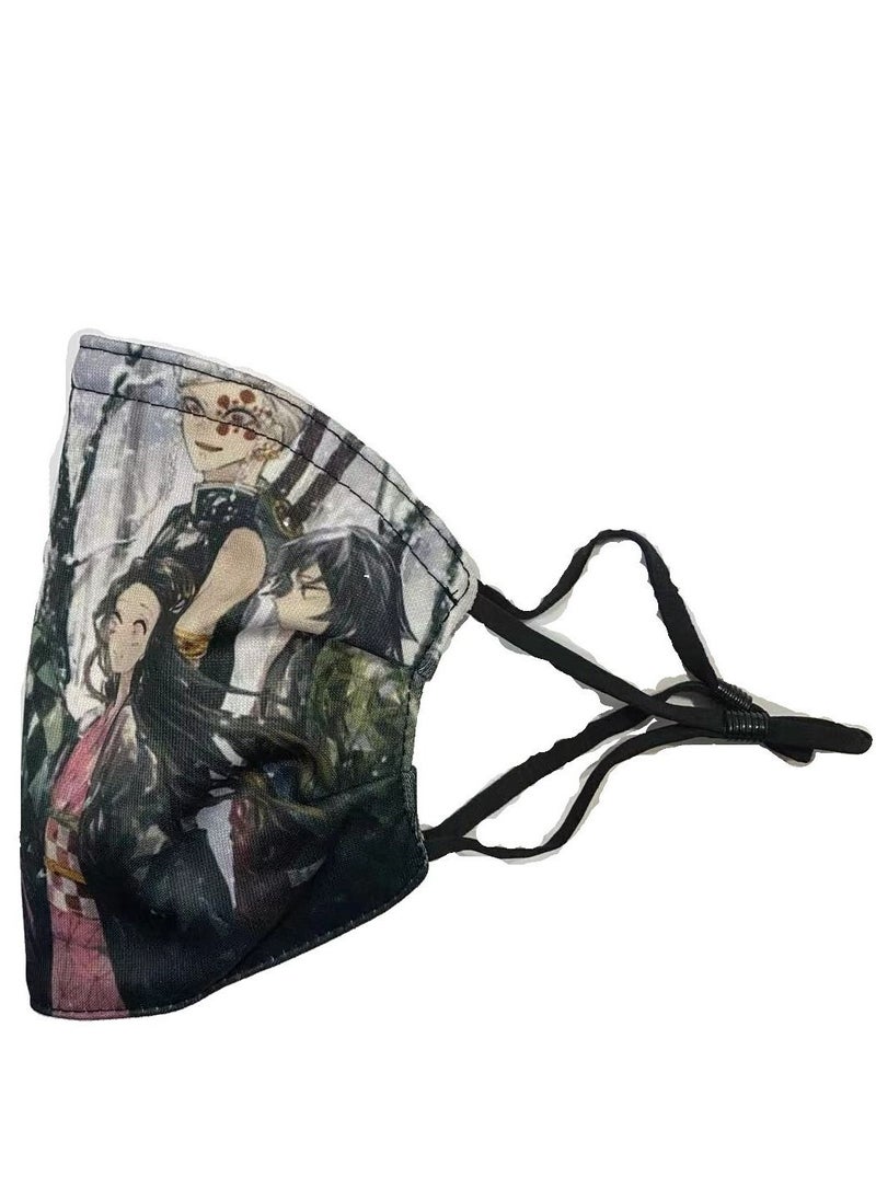 Jueqian - Cartoon Pattern Adult Mask Can Put Filter Pm2.5 - Image 1