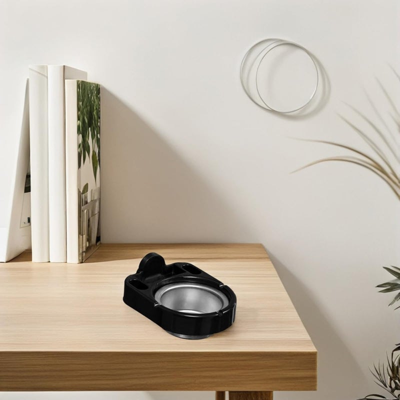 Wall Mounted Stainless Steel Ashtray Separable Ash Holder Black Smoking Bin For Indoor Bathroom Use - Image 5