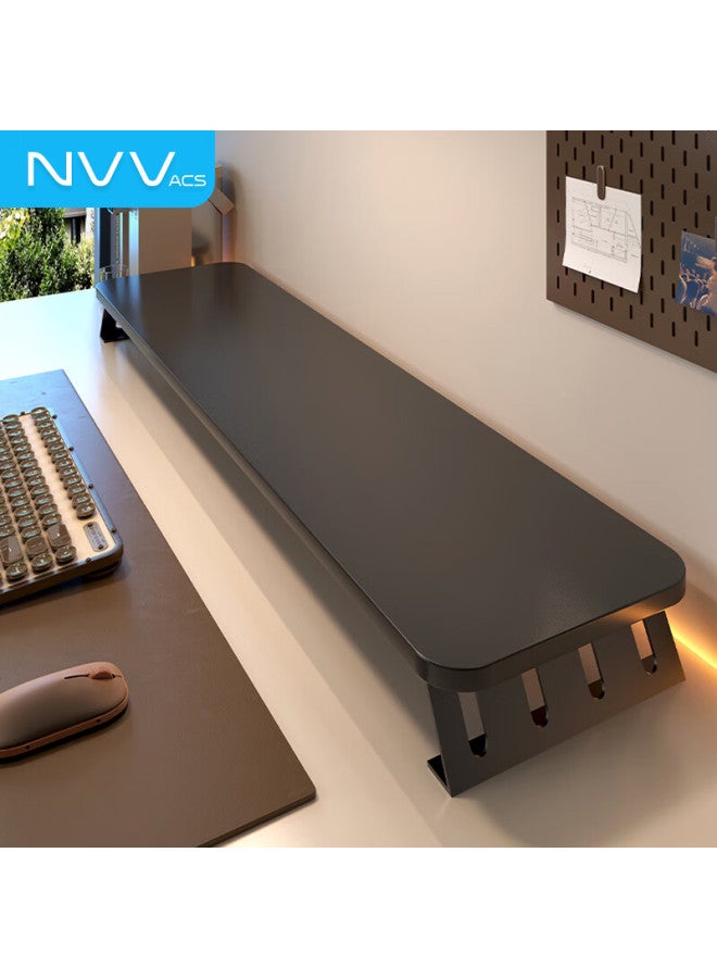 Nvv Monitor Stand Desktop Computer Stand Computer Desk Pad Heightening Office Laptop Stand Desktop Storage Extended Base Storage Rack Np-2960 Black - Image 2