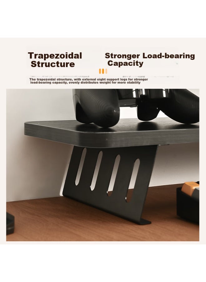 Nvv Monitor Stand Desktop Computer Stand Computer Desk Pad Heightening Office Laptop Stand Desktop Storage Extended Base Storage Rack Np-2960 Black - Image 5