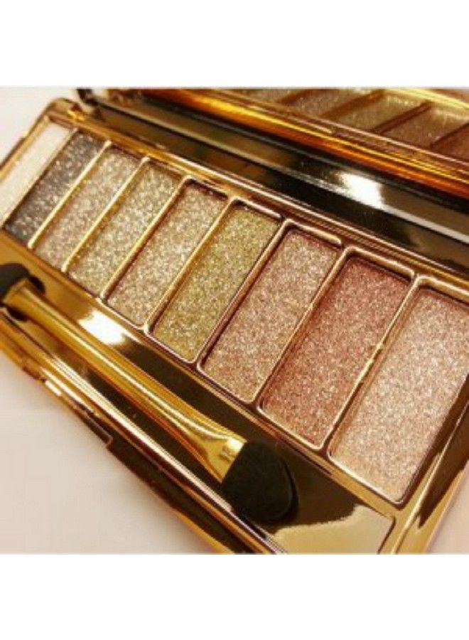 Vinmax Sparkle Eyeshadow Palette&9 Colors Shimmer Makeup Palette & Makeup Cosmetic Brush Set &Gold Glitter Eyeshadow Palette Highly Shining Pigmented Diamond Eyeshadow&9 Color Eyeshadow 6 (1pc) - Image 1