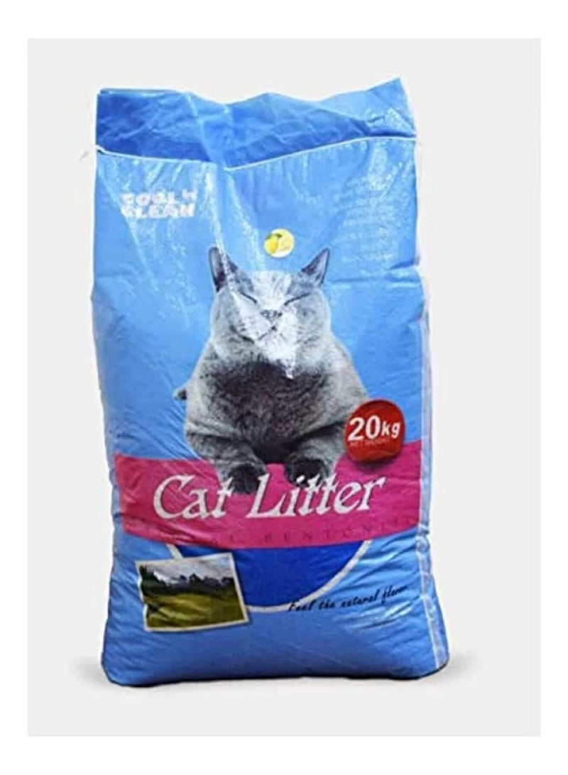 Cool Clean Clumping Cat Litter – 20Kg (Multicolor Granules)