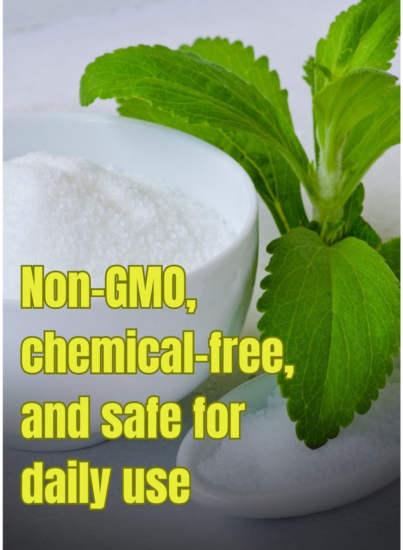 دورفيا مسحوق مُحلي ستيفيا (100 غرام) | بديل سكر طبيعي نباتي 100% | حلاوة تعادل 2 كجم من السكر | خالٍ من السعرات الحرارية، مناسب لمرضى السكري والكيتو | خالٍ من الأسبارتام، والأسيسلفام، والسكرالوز، والإريثريتول | مُحلي صحي منخفض المؤشر الجلايسيمي - Image 3