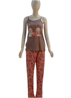JOANNA JOANNA Women's Short Sleeve Robe Cami & Trouser 3 Pieces Set  Sleepwear with Removable Waist Belt, Pink  - Image 5
