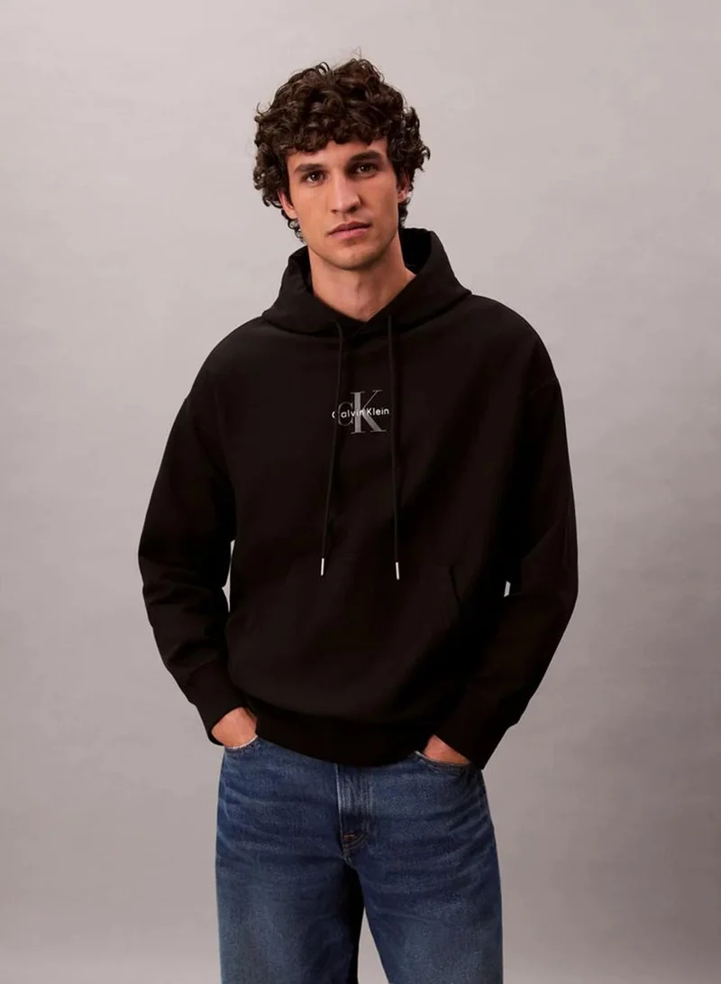 Premium Fleece Monogram Logo Hoodie