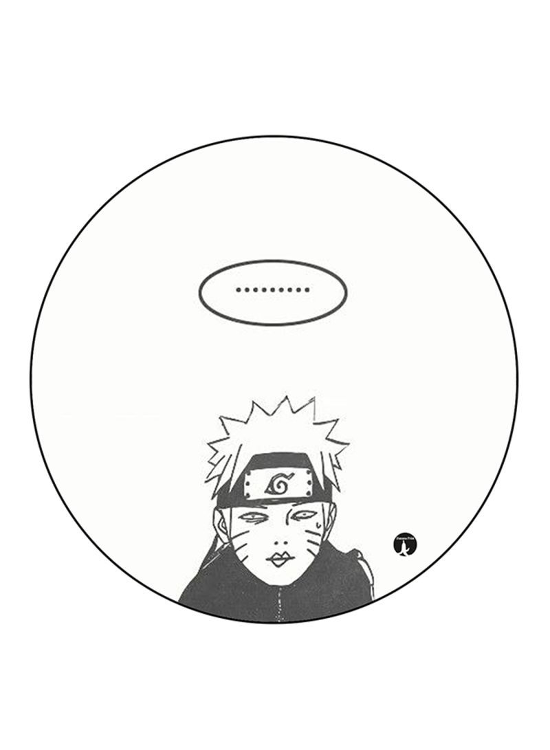 RKN The Anime Naruto Printed Mouse Pad  Black/White