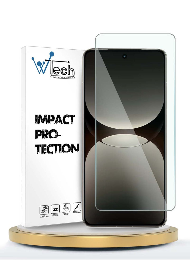 دبليو تيك واقي شاشة من الزجاج المقوى Realme GT 7 Pro 5G 2024 WTech Premium Series Curved Edges 9H 2.5D - شفاف  - Image 1