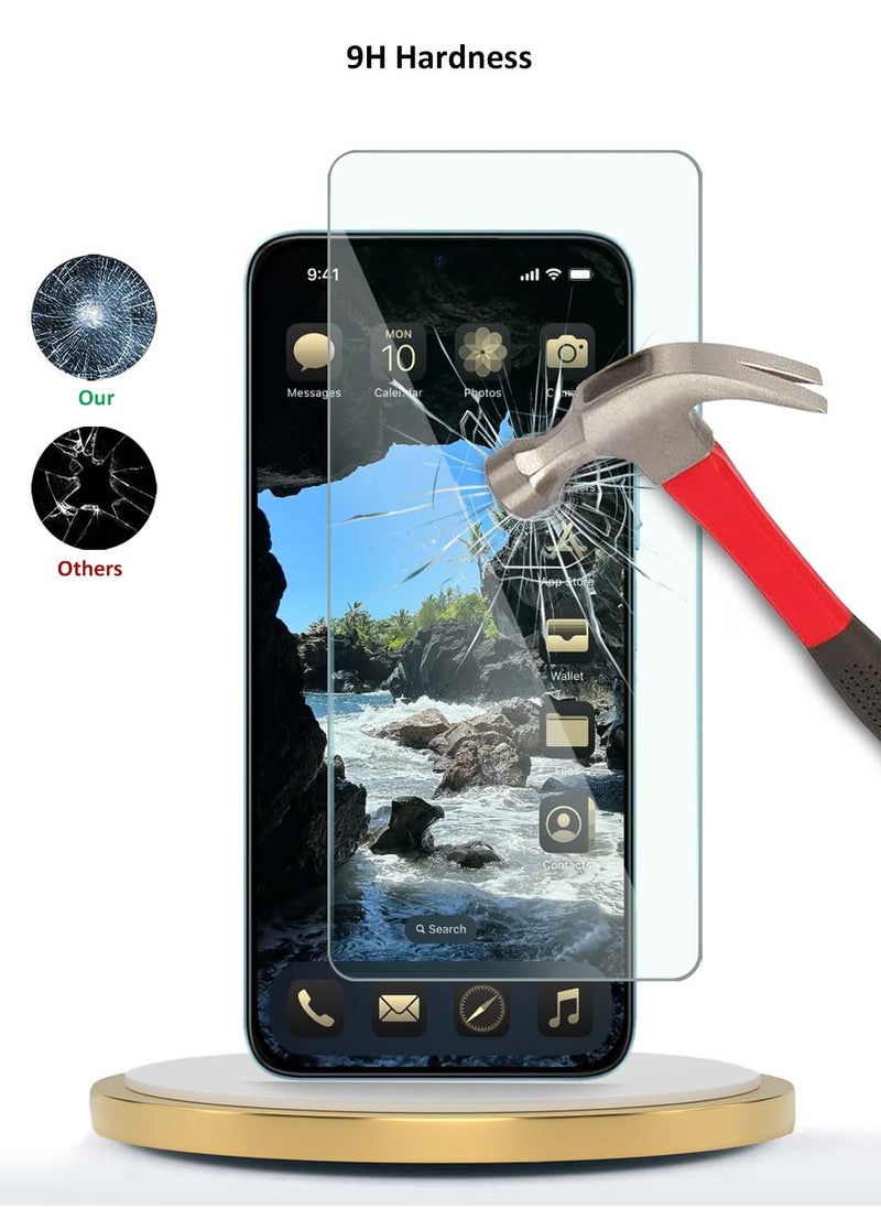 دبليو تيك واقي شاشة من الزجاج المقوى Realme GT 7 Pro 5G 2024 WTech Premium Series Curved Edges 9H 2.5D - شفاف  - Image 3