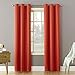 Sun Zero Becca Energy Efficient Grommet Curtain Panel, 40" x 84", Tangerine - Image 2