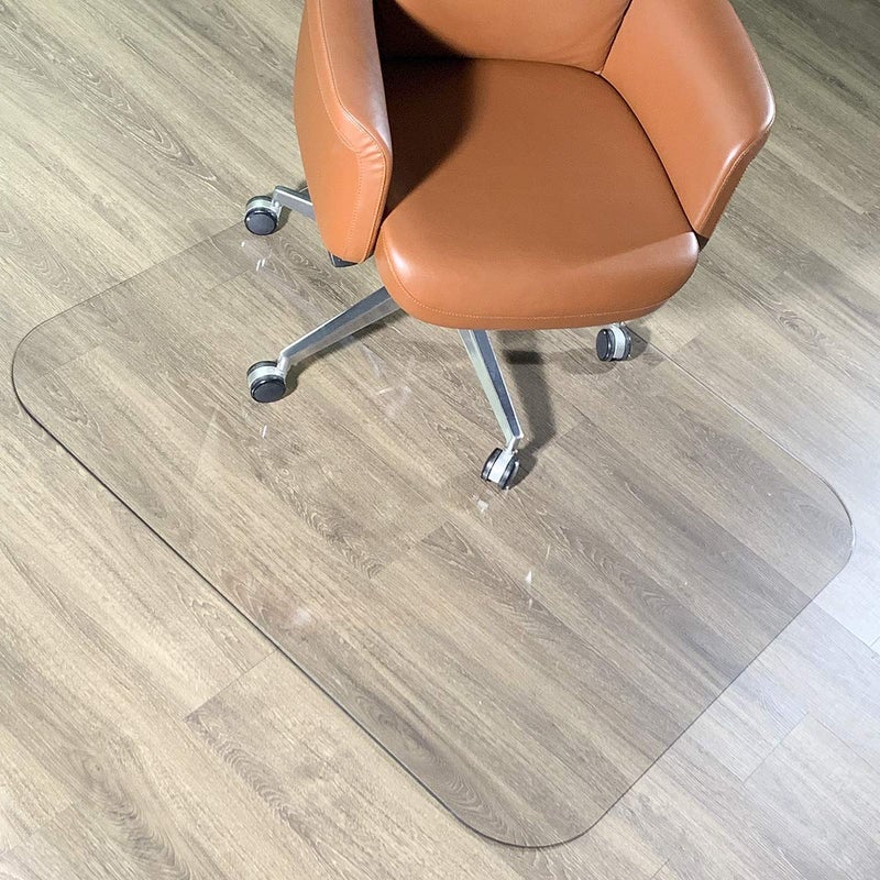 MuArts [UpgradedVersion] Crystal Clear 1/5" Thick 47" x 40" Heavy Duty Hard Chair Mat, Can be Used on Carpet or Hard Floor - Image 2
