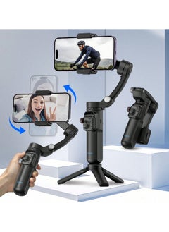 TOKQI TOKQI M02 3-Axis Smartphone Gimbal Stabilizer with Detachable Remote & Tripod – For Vlogging, Travel & Professional Video Recording  - Image 1