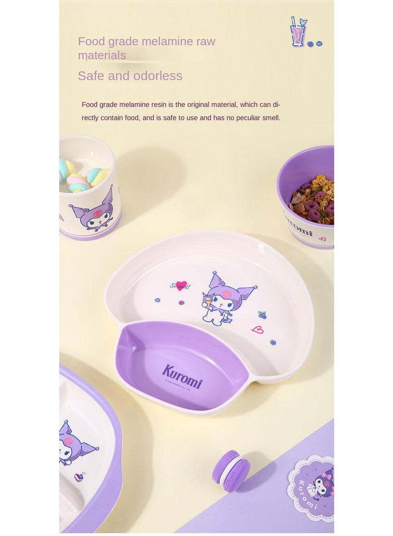 General Kuromi Printed Two Grid Split Food Plate  - Image 2