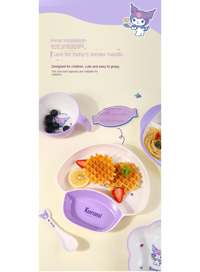 General Kuromi Printed Two Grid Split Food Plate  - Image 4