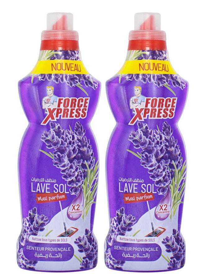 منظف ​​الأرضيات فورس إكسبريس، برائحة بروفنسال، 2 × 1 لتر