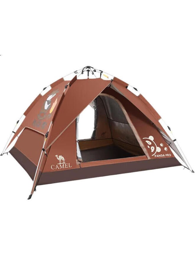 camel Outdoor Panda Silver-Coated Automatic Tent, Portable, Rainproof, Sun-Resistant, Quick-Open, Foldable Camping Equipment 5017-2 - Image 3