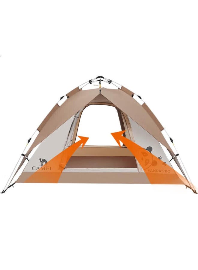 camel Outdoor Panda Silver-Coated Automatic Tent, Portable, Rainproof, Sun-Resistant, Quick-Open, Foldable Camping Equipment 5017-2 - Image 2