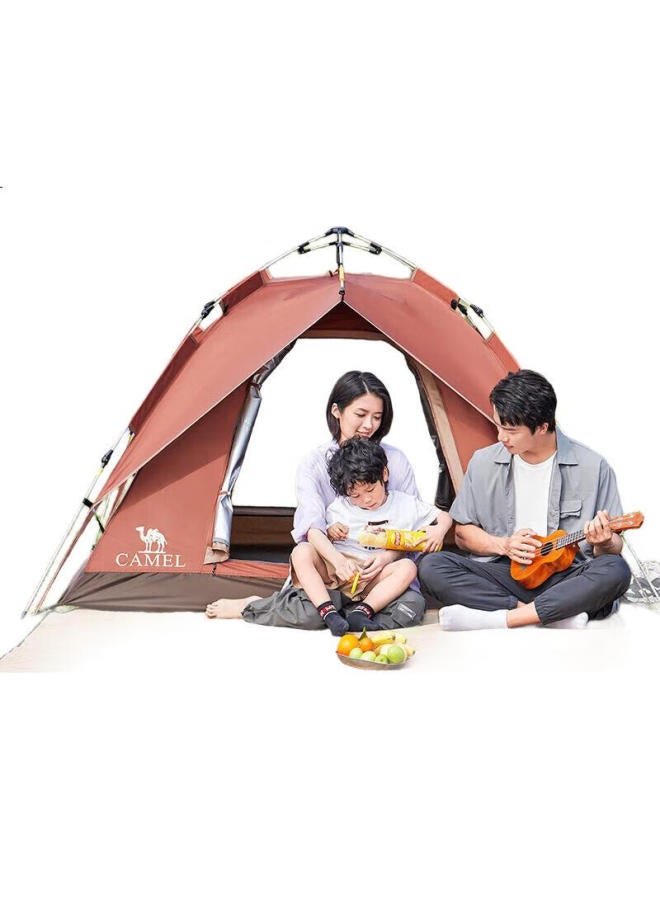 camel Outdoor Panda Silver-Coated Automatic Tent, Portable, Rainproof, Sun-Resistant, Quick-Open, Foldable Camping Equipment 5017-2 - Image 1