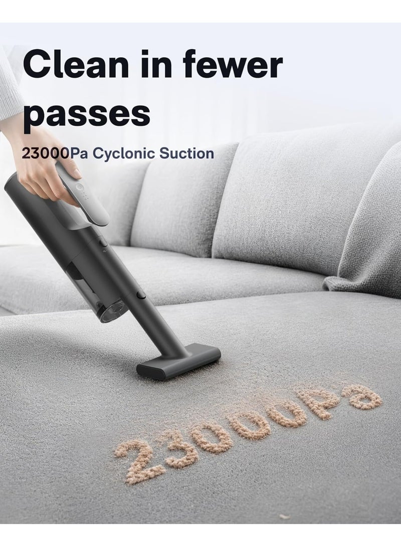 HOTO BlowVac™ Cordless Handheld Vacuum Cleaner, 23000Pa High Suction, 3 Suction Modes, Electric Air Duster & Blower, Rechargeable Portable Car Vacuum Cleaner, Black - Image 2