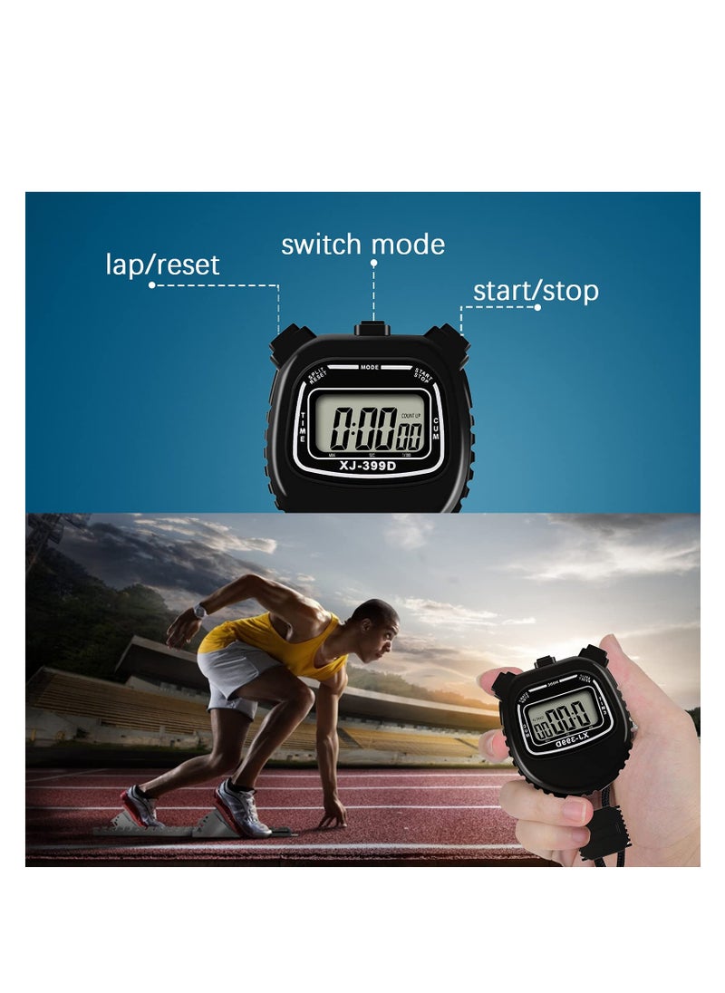Generic - Digital Stopwatch Timers Sports Stopwatch, Simple Operation, Easy to Get Started, Stop Watch with Countdown Timer Alarm, Large Screen Display Waterproof Stopwatch for Coach Referee or Kid - Image 1