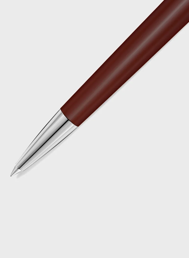 Saint Honore Paris Logo Burgundy & Silver Stainless Steel Pen