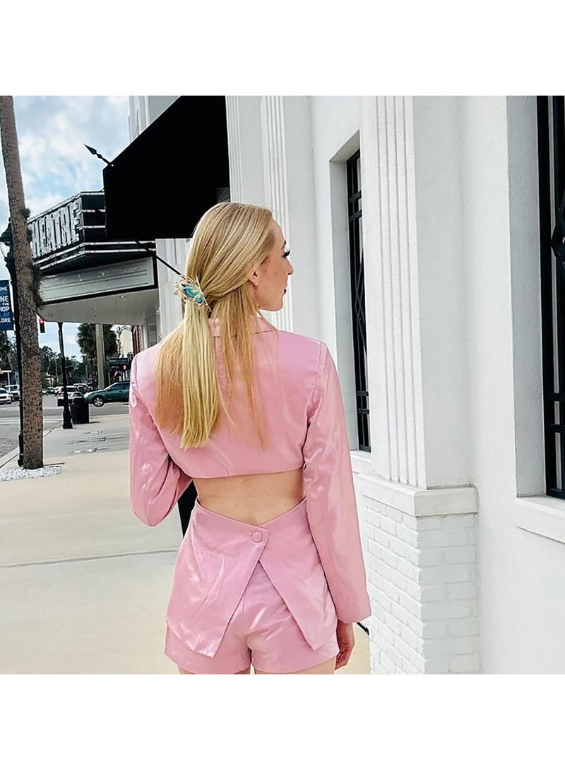 Goolsky Large Non-Slip Metal Sparkly Butterfly Hair Jaw Clips for Women - Strong Hold Cute Hair Claws, Headwear Gifts (2Pcs) - Image 3