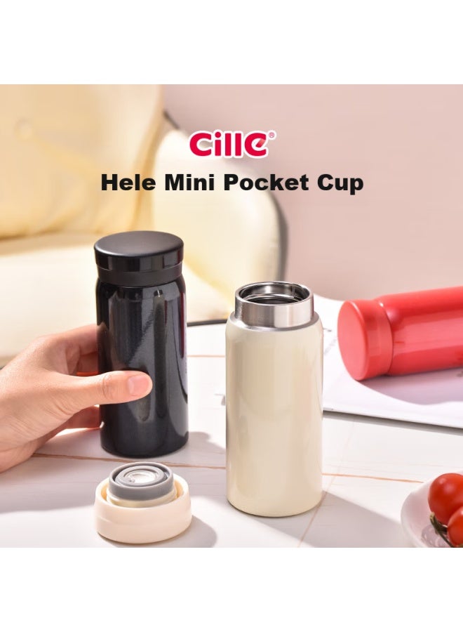 cille Xile Insulated Mug, Cold-keeping Cup, 316 Stainless Steel, Mini Pocket Cup, Stylish And Portable For Students, Compact Water Bottle For Children - Image 5