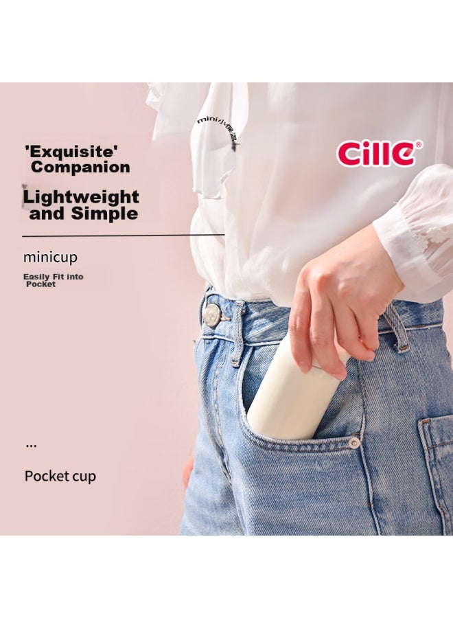 cille Xile Insulated Mug, Cold-keeping Cup, 316 Stainless Steel, Mini Pocket Cup, Stylish And Portable For Students, Compact Water Bottle For Children - Image 2