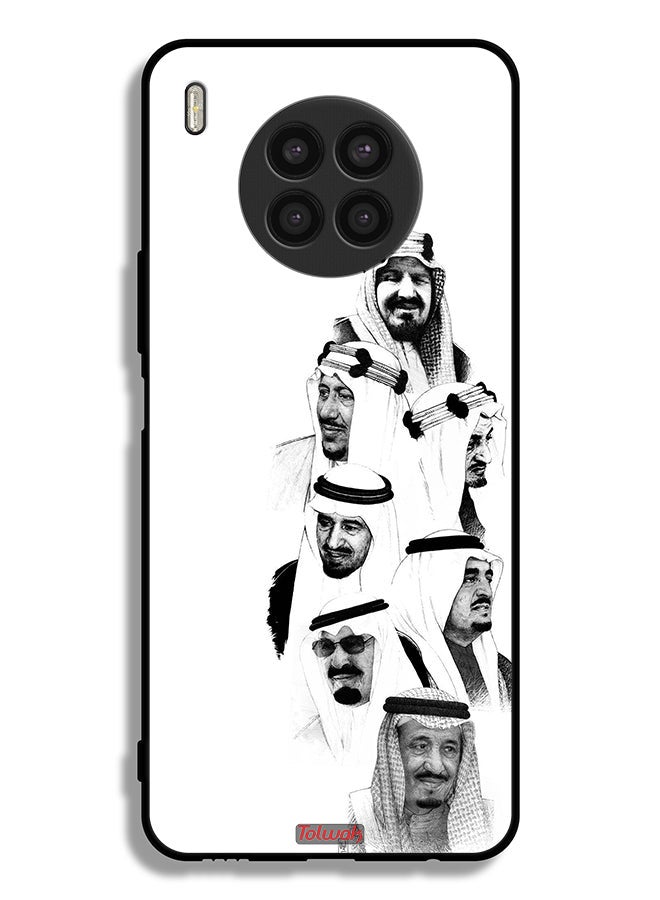 Tolwak Huawei nova 8i Protective Case Cover Saudi Kings Art B_W - Image 2