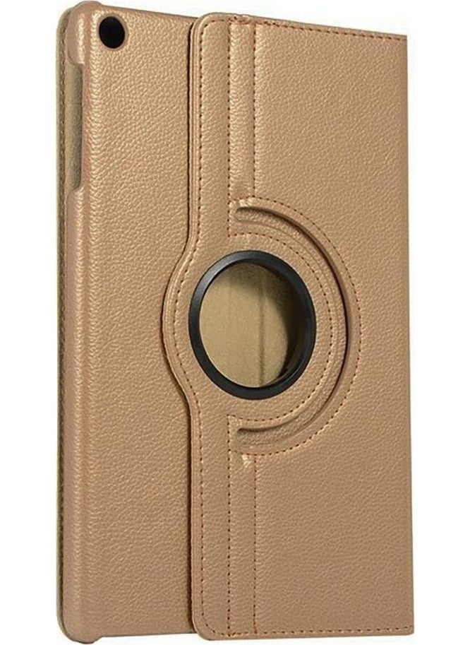 TahTicMer - Samsung Tab E T560 T561 T562 T565 Case with Sleep Mode and 360° Rotating Stand 9.6" Gold - Image 1