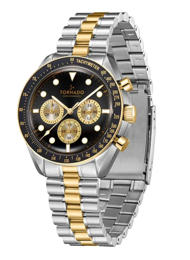 TORNADO Men's Stainless Steel Chronograph Watch T22103-TBTB - 42 mm