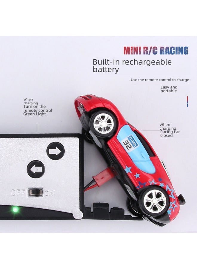 Strictly Select 2.4G Mini Coke Can Power Induction Four-way Remote Control Racing APP Dual-mode Car Toy Model-Color:Red  - Image 3