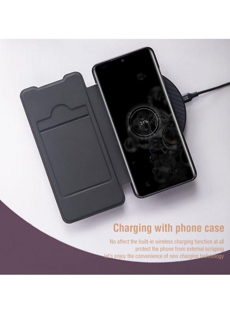 Nillkin Ming Leather Cover for Samsung Galaxy S20 Ultra - Black - Image 5