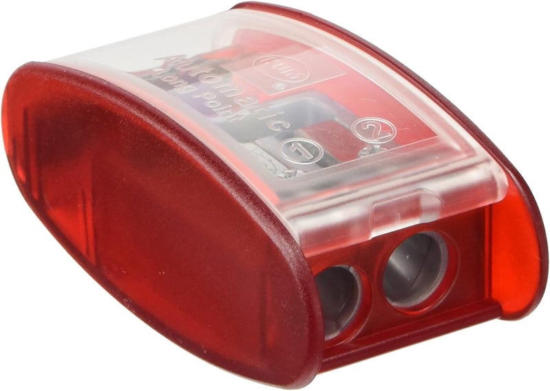 Kum 105.30.22 Polystyrene Automatic Long Point Pencil Container Sharpener, Colors Vary - Image 1