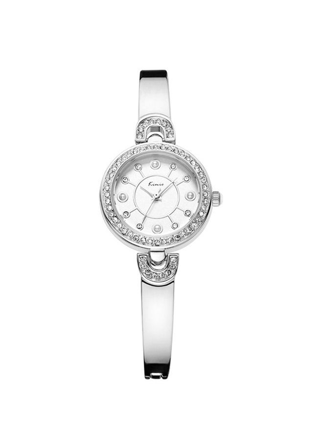 KIMIO - Kimio Women's Luxury Stainless Steel Diamond Dial Bracelet Quartz Wrist Watch - Image 1