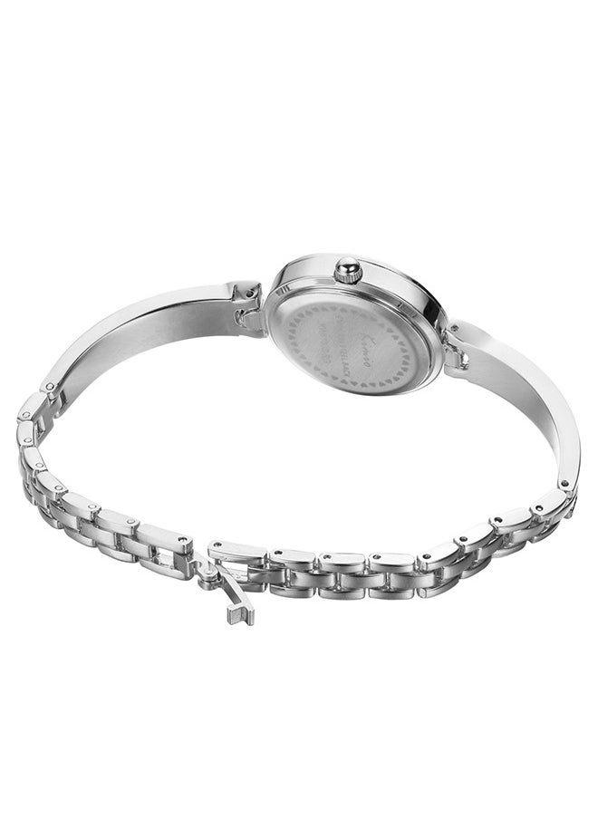 KIMIO - Kimio Women's Luxury Stainless Steel Diamond Dial Bracelet Quartz Wrist Watch - Image 1