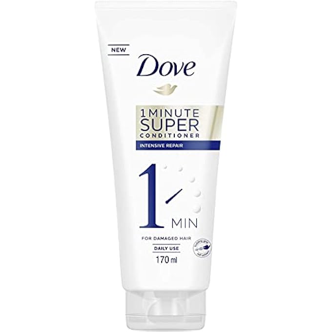 Dove 1 MINUTE SUPER CONDITIONER INTENSIVE (FOR DAILY USE FOR DAMAGED HAIR), 1 PIECE (1 X 170 ML)