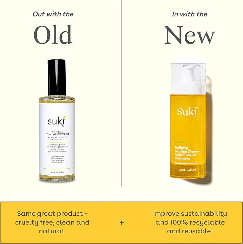 Suki Purifying Foaming Cleanser with Apple Enzymes - 120 ml - Image 2