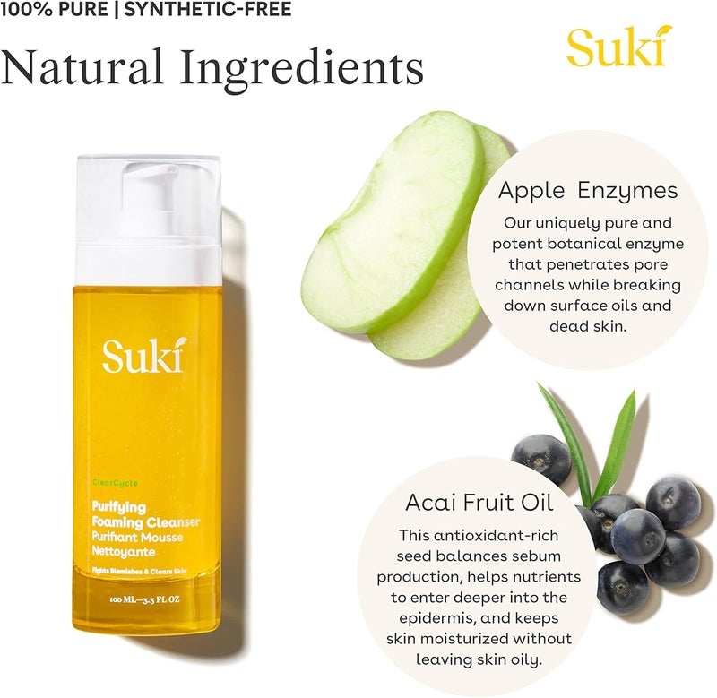 Suki Purifying Foaming Cleanser with Apple Enzymes - 120 ml - Image 5