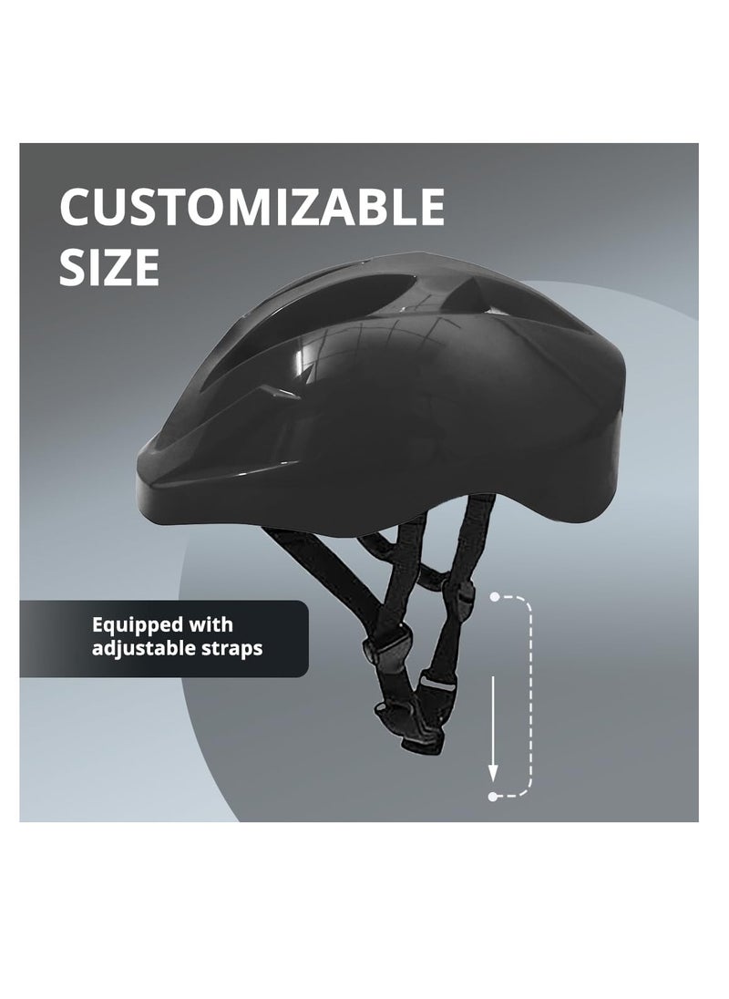 ENDLESS  - EL1026 Multi Utility Sports Helmet for Cycling, Skating, Skateboarding | Black | Material : ABS, EPS | With High Density EPS (Thermocol) Padding, Soft Cushion and Adjustable Strap for Best Fit - Image 1