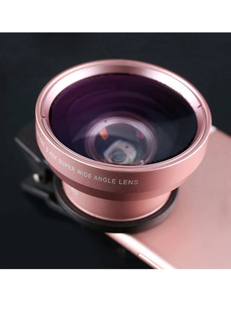 AROAQ Smartphone Camera Lens, 0.45x Super Wide Angle 2 In 1 Mobile Macro Phone Camera Lens, Portable And Convenient Clip On Professional Hd Camera Lens For Most Mobile Phones And Tablets, (1pc, Black) - Image 4