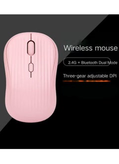ماركة غير محددة ماوس لاسلكي LED قابل لإعادة الشحن ماوس صامت نحيف 2.4G ماوس مكتبي بصري محمول محمول مع جهاز استقبال USB و Type-c للكمبيوتر المحمول والكمبيوتر الشخصي والكمبيوتر والكمبيوتر وسطح المكتب  - Image 1